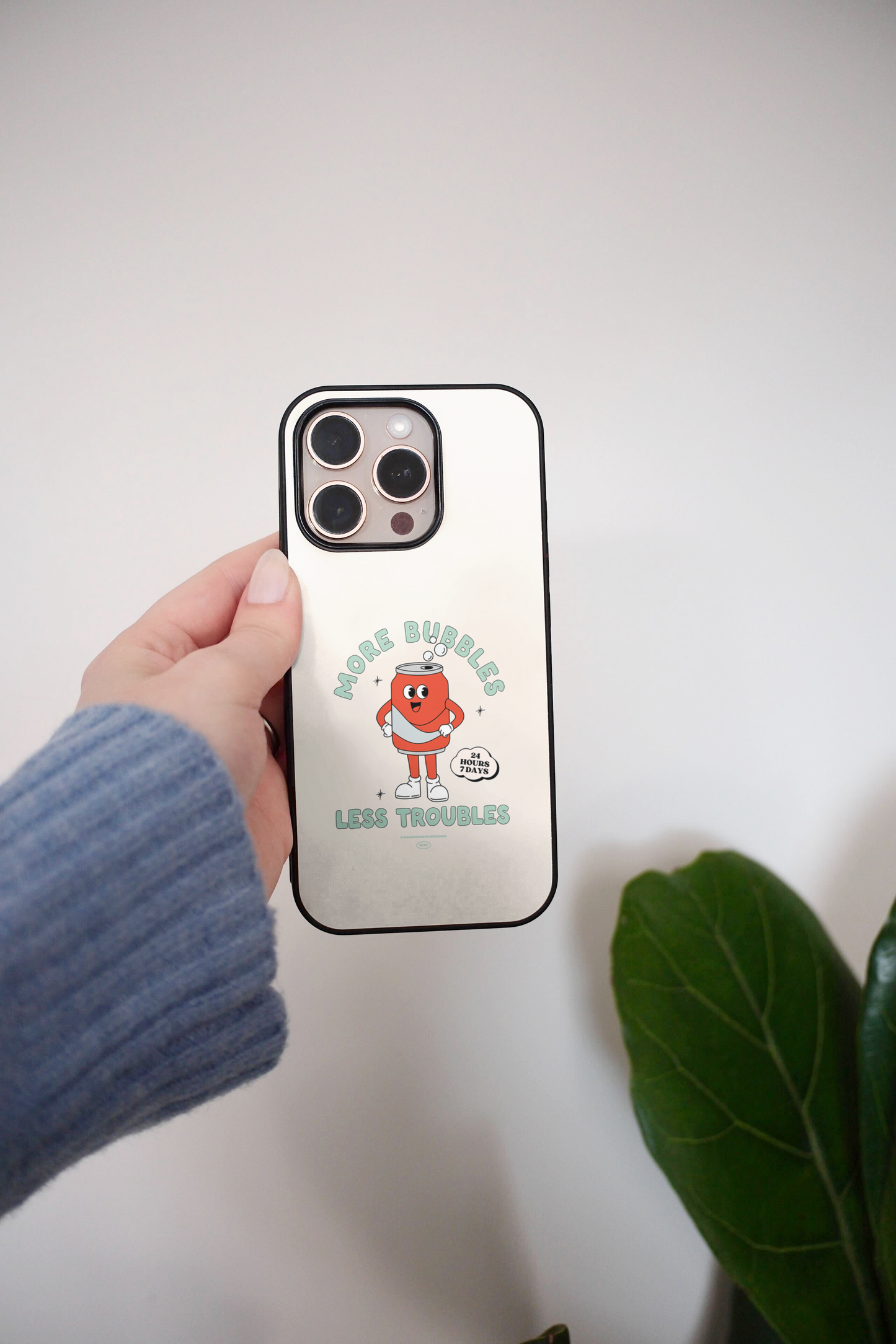 More Bubbles Less Troubles | Phone Case
