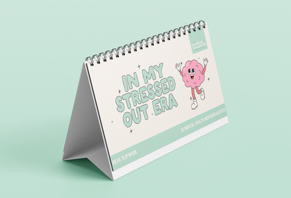 Mental Health Inspired Flip Book | In My Stressed Out Era | 26 Mental Health Inspired Prints