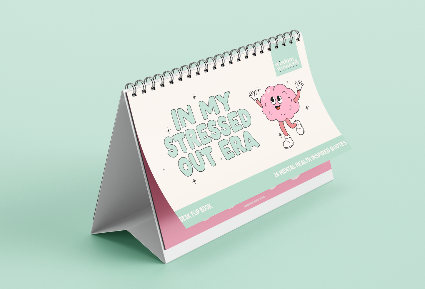 Mental Health Inspired Flip Book | In My Stressed Out Era | 26 Mental Health Inspired Prints