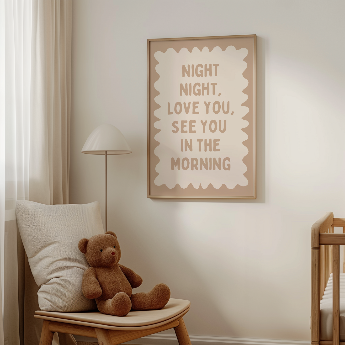 Night Night, Love You | Toast and Cream | Wall Art Print