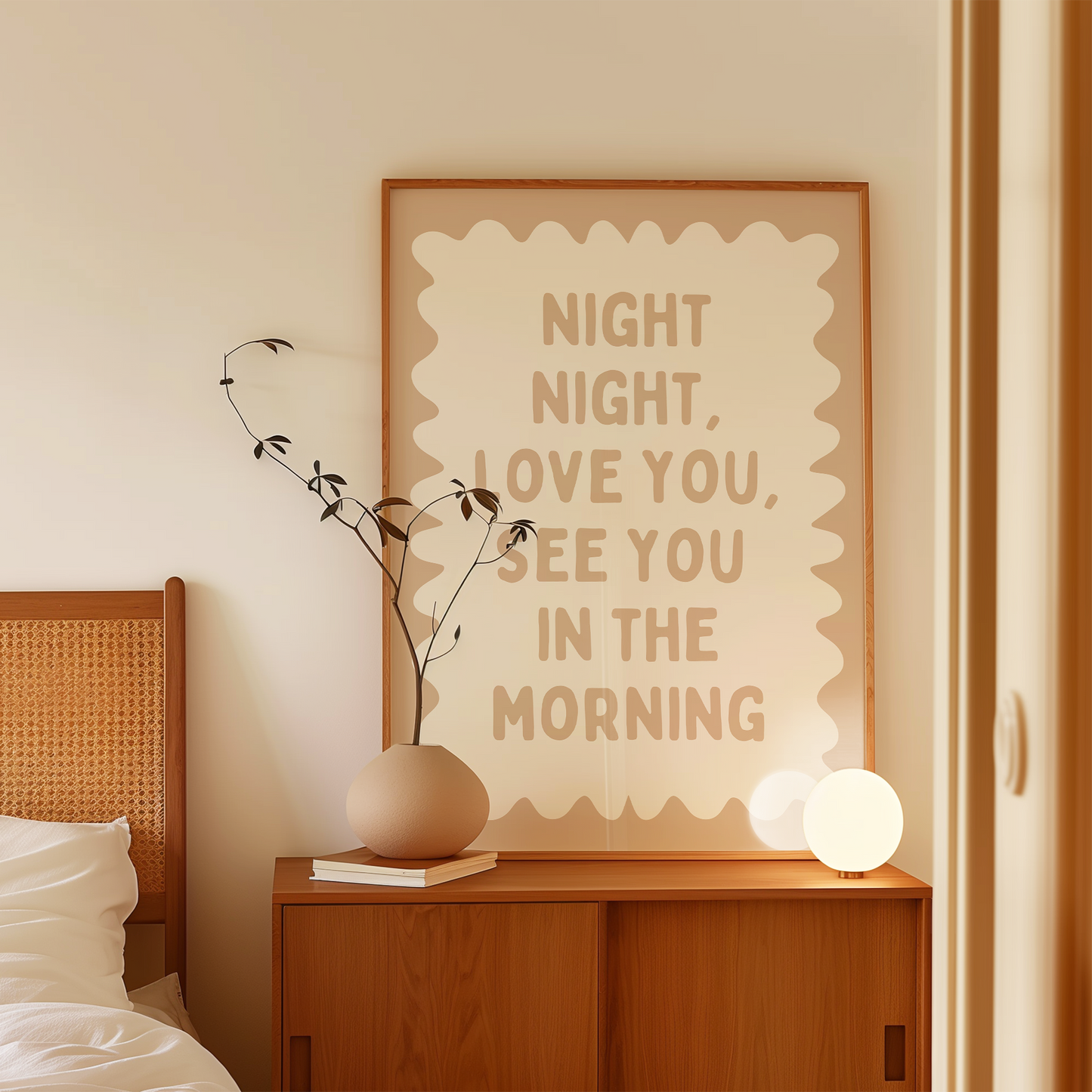 Night Night, Love You | Toast and Cream | Wall Art Print