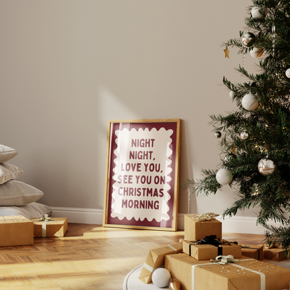 Night Night | Christmas Art Print