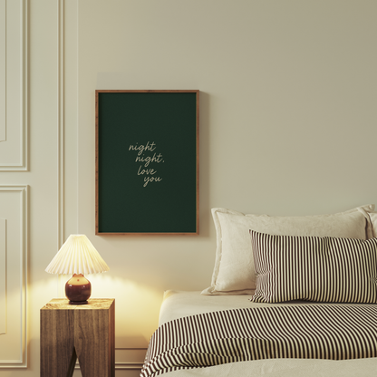 Night Night, Love You | Art Print