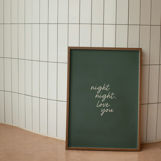 Night Night, Love You | Art Print