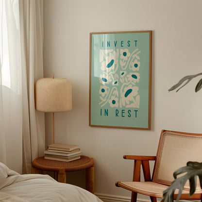 Invest In Rest | Peppermint | Art Print