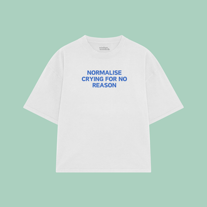 Normalise Crying For No Reason | Boxy T Shirt