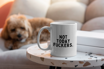 Not Today Fuckers | Mug