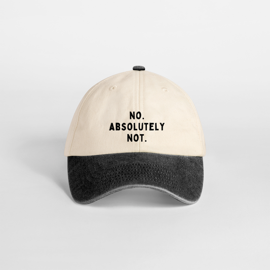 No Absolutely Not | Vintage Two Tone Cap