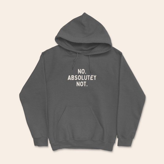 No Absolutely Not | Unisex Hoodie