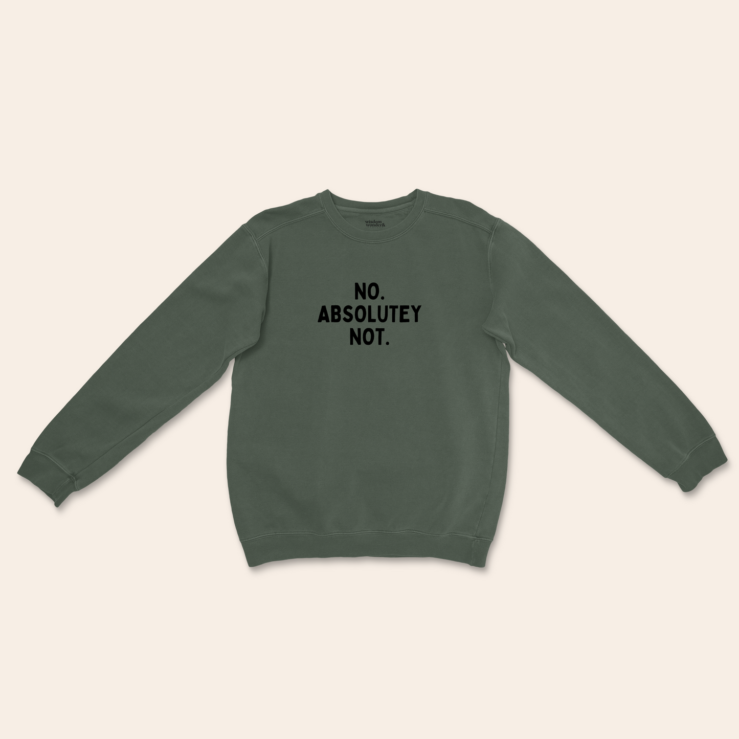 No Absolutely Not | Unisex Sweatshirt
