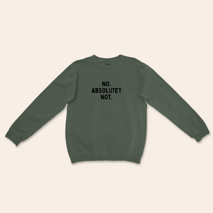 No Absolutely Not | Unisex Sweatshirt