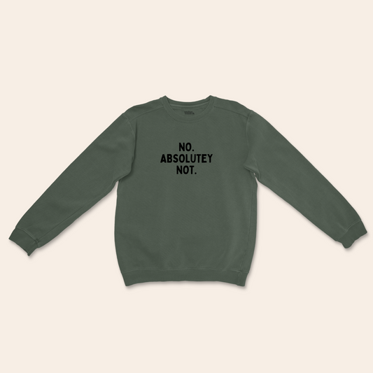 No Absolutely Not | Unisex Sweatshirt