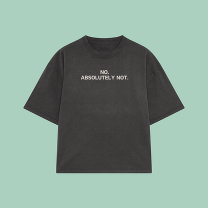 No. Absolutely Not. | Boxy T Shirt