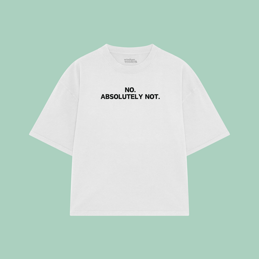 No. Absolutely Not. | Boxy T Shirt
