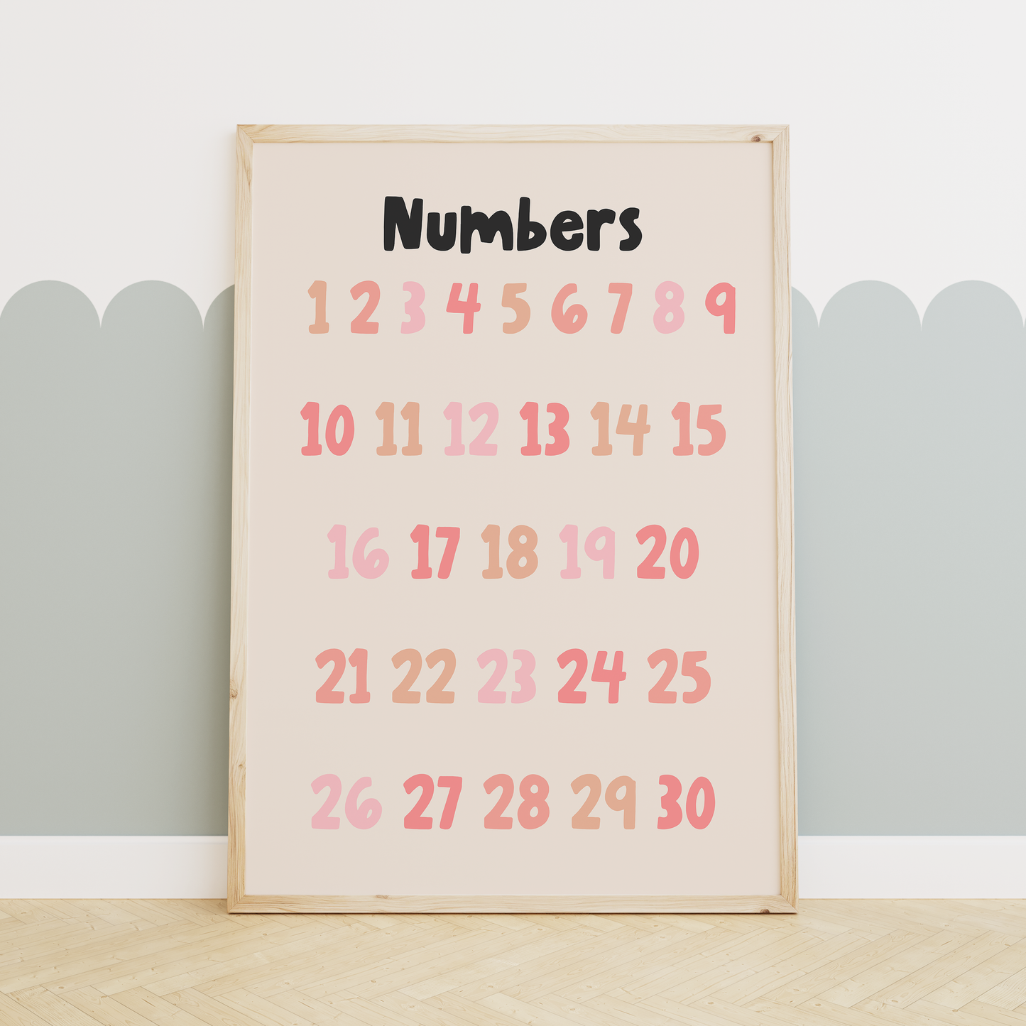 Educational Prints | Pink | Art Print