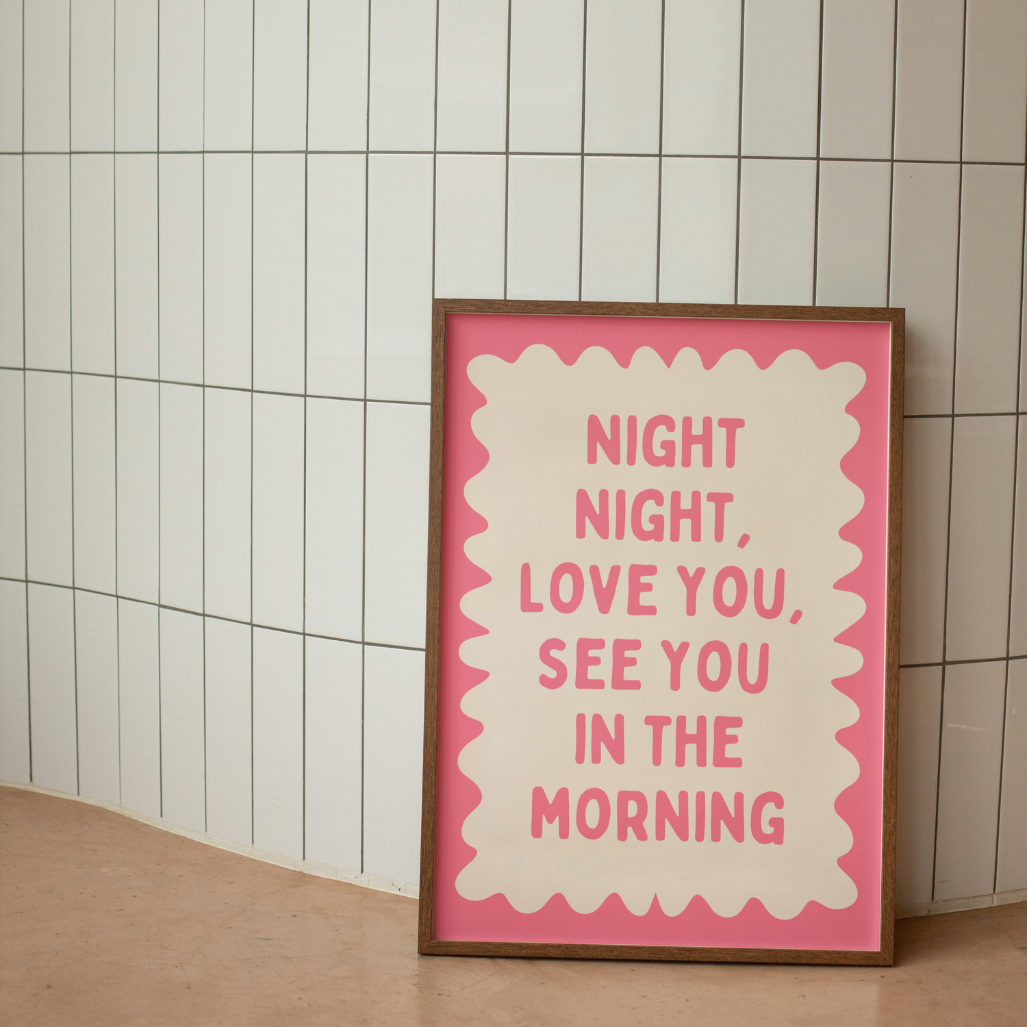 Lustre / Portrait A5 Print | Night Night, Love You | Watermelon and Cream | Art Print | Wisdom and Wonder Designs