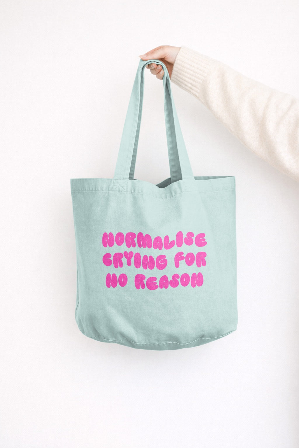 Normalise Crying For No Reason | Tote Bag
