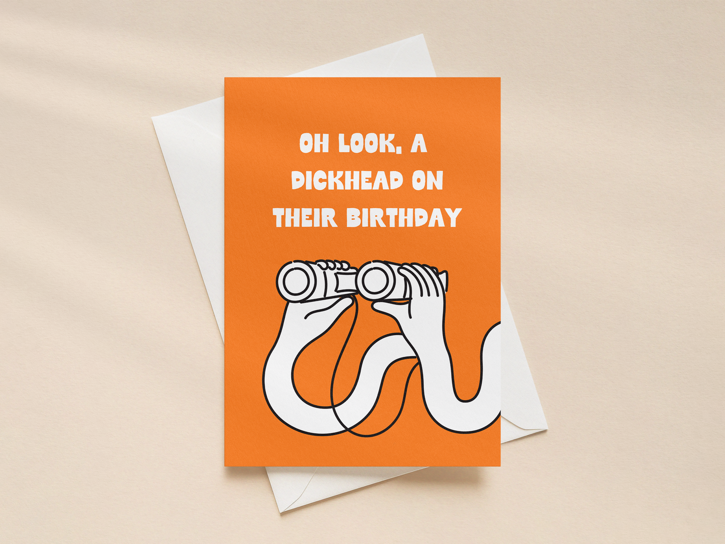 Oh Look A Dickhead | Greeting Card