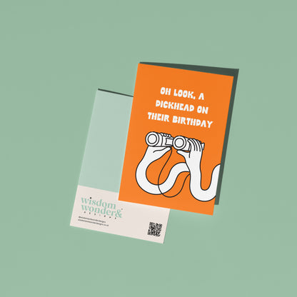 Oh Look A Dickhead | Greeting Card