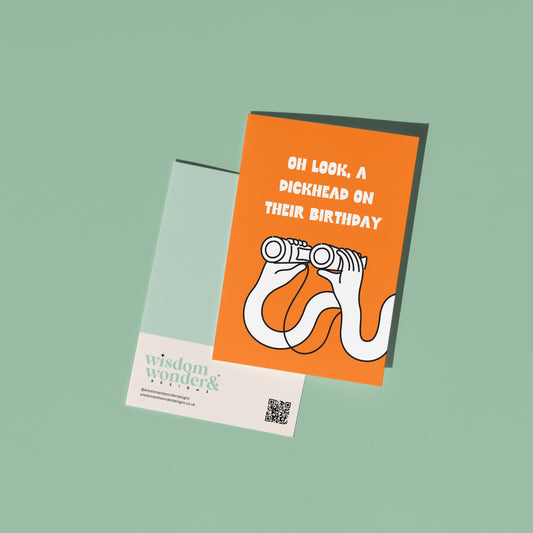 Oh Look A Dickhead | Greeting Card