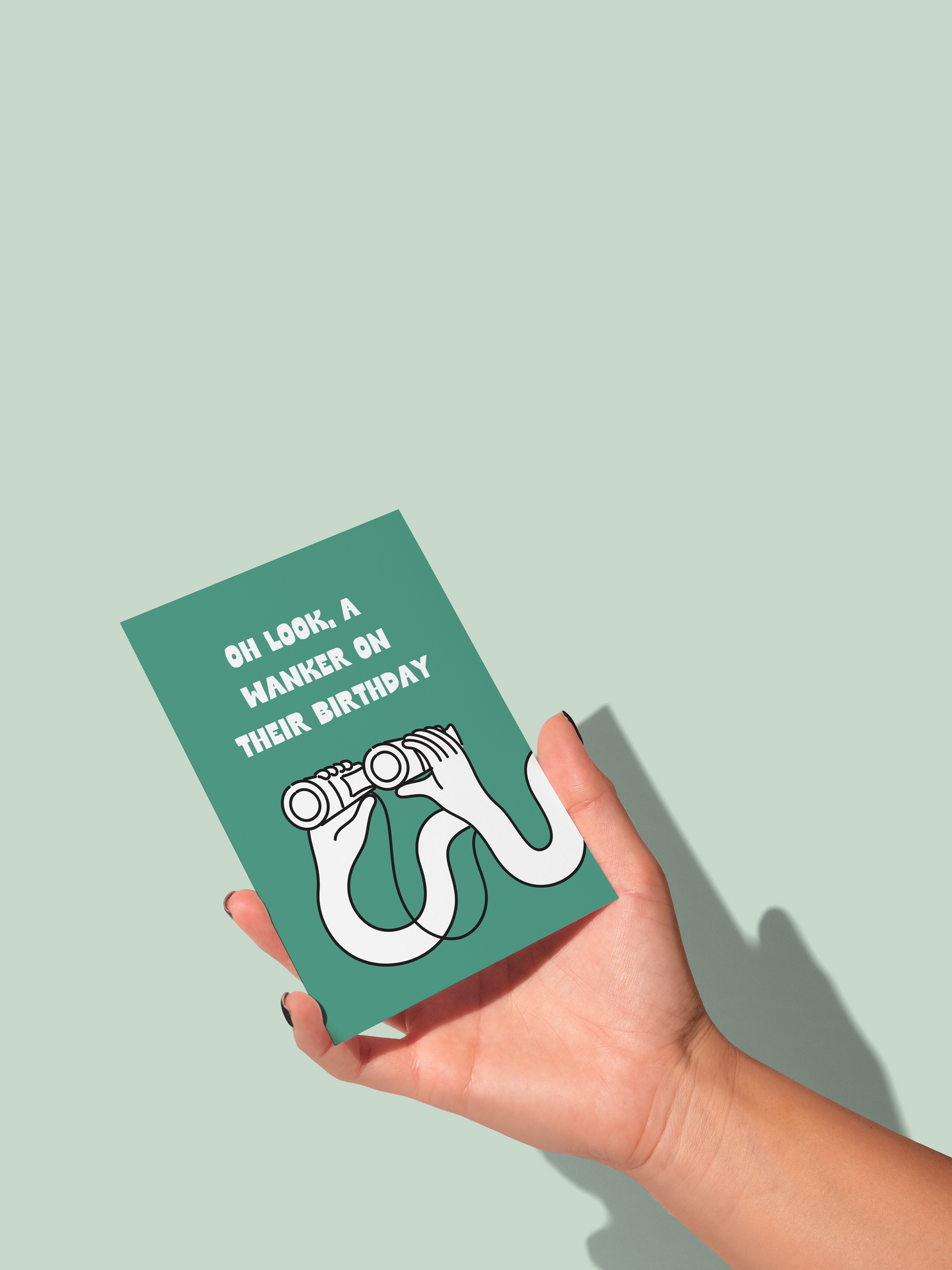 Oh Look A Wanker | Greeting Card
