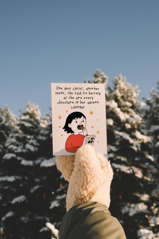One Door Closes, Another Door Opens | Christmas Card