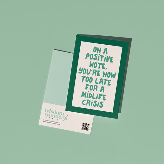 On A Positive Note | Greeting Card