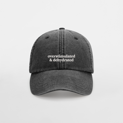 Overstimulated And Dehydrated | Vintage Low Profile Cap