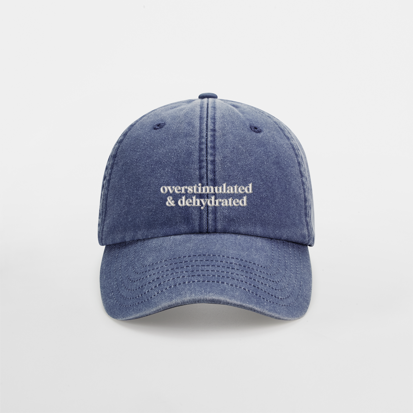 Overstimulated And Dehydrated | Vintage Low Profile Cap