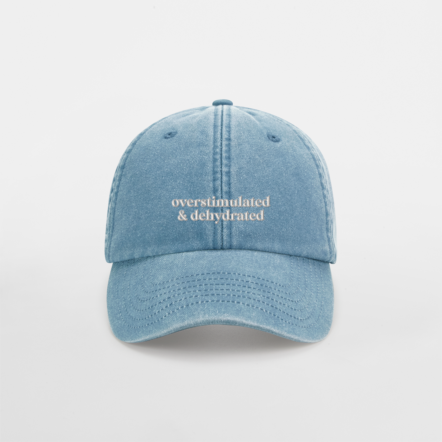 Overstimulated And Dehydrated | Vintage Low Profile Cap