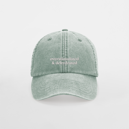 Overstimulated And Dehydrated | Vintage Low Profile Cap