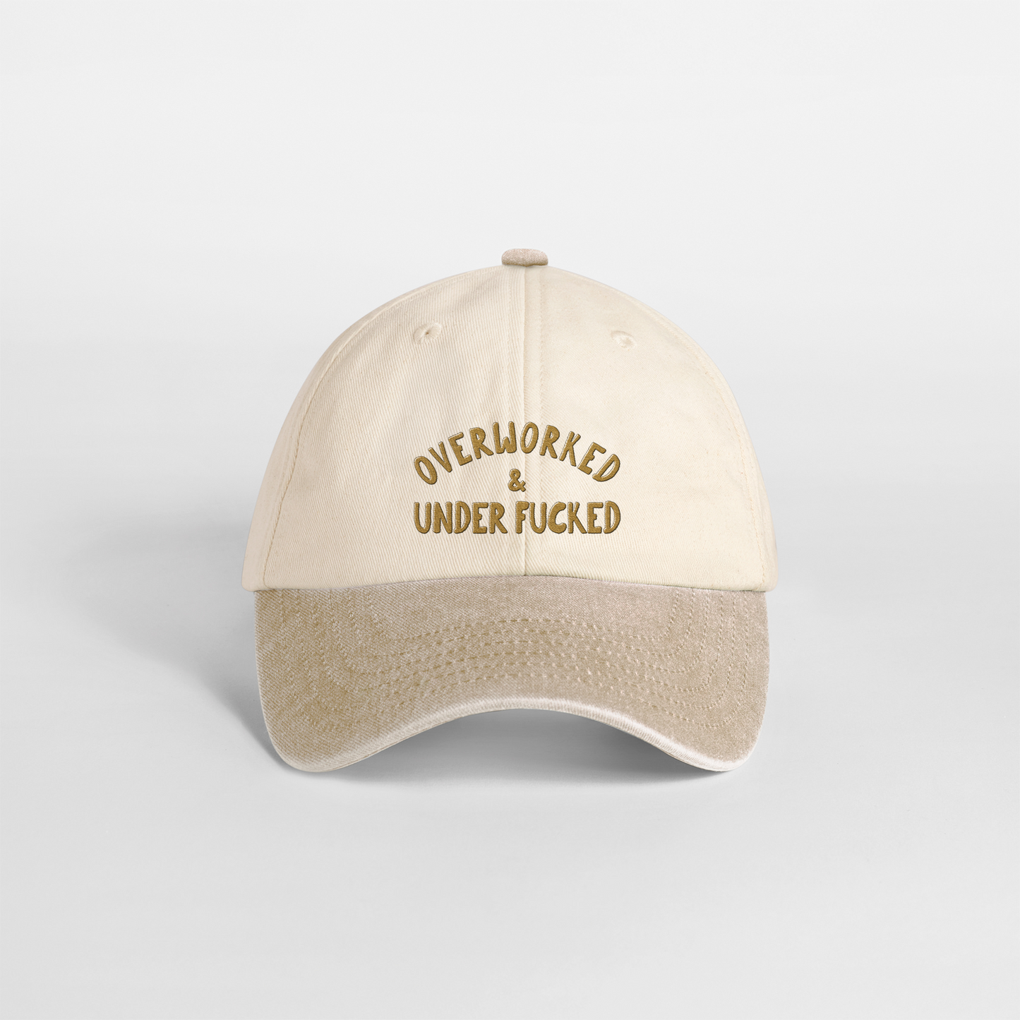 Overworked & Under Fucked | Vintage Two Tone Cap