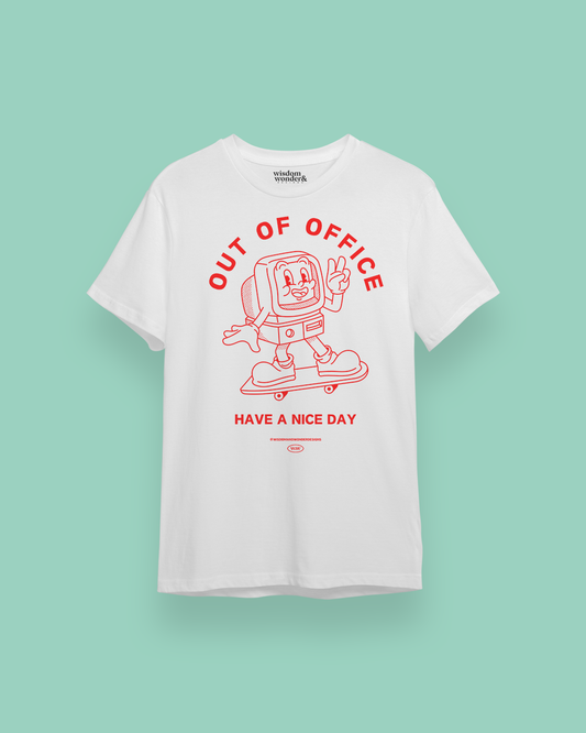 Out Of Office | Organic Unisex T Shirt