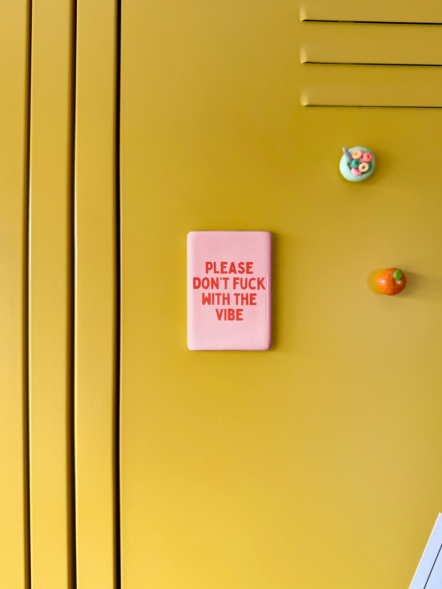 Please Don't Fuck With The Vibe | Ceramic Magnet