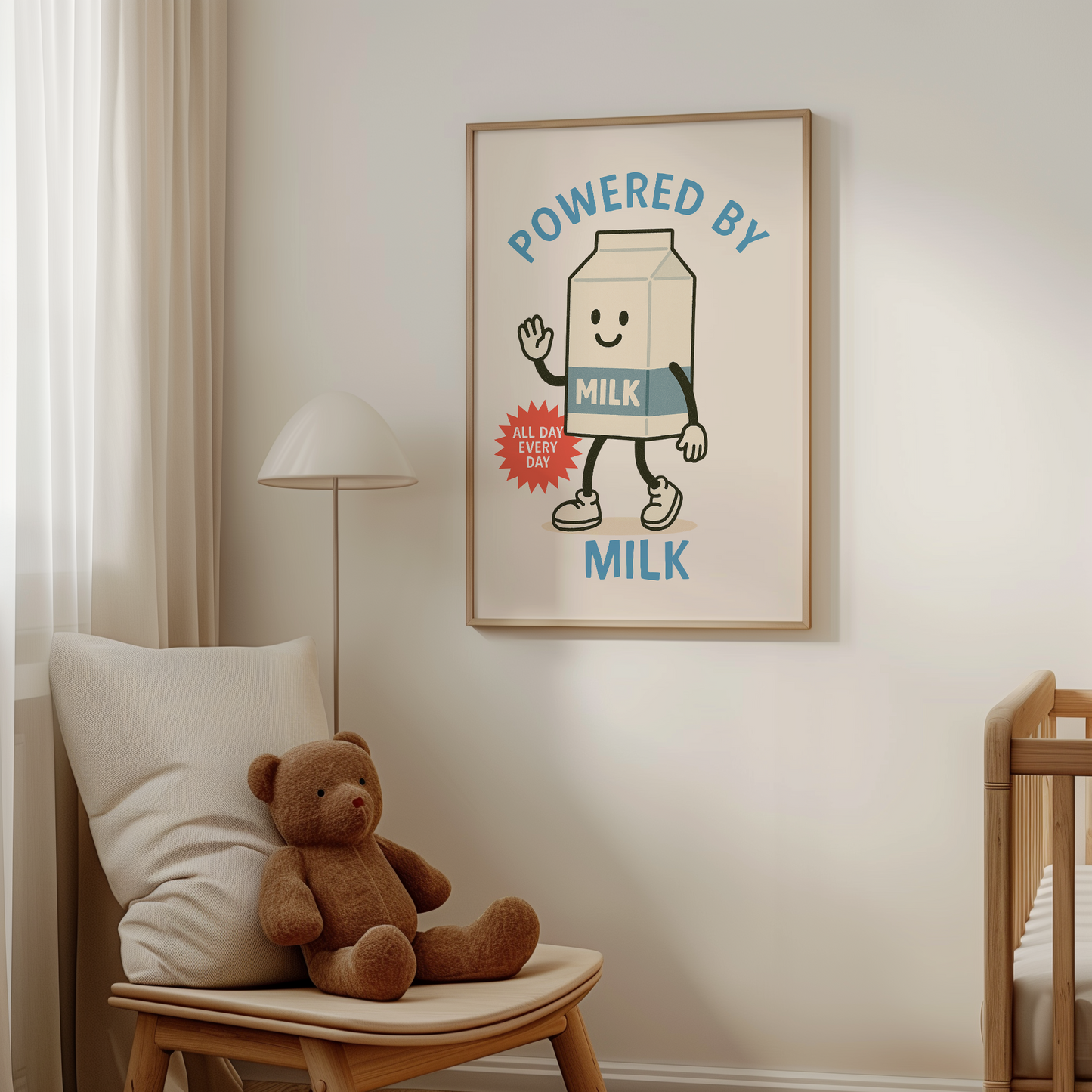 Powered By Milk | Denim and Cream | Art Print