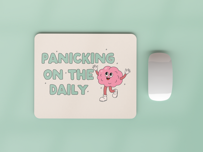 Panicking On The Daily | Seafoam and Cream | Mouse Mat