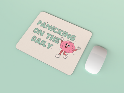 Panicking On The Daily | Seafoam and Cream | Mouse Mat