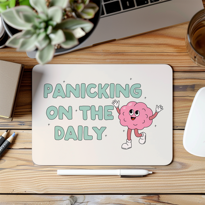 Panicking On The Daily | Seafoam and Cream | Mouse Mat