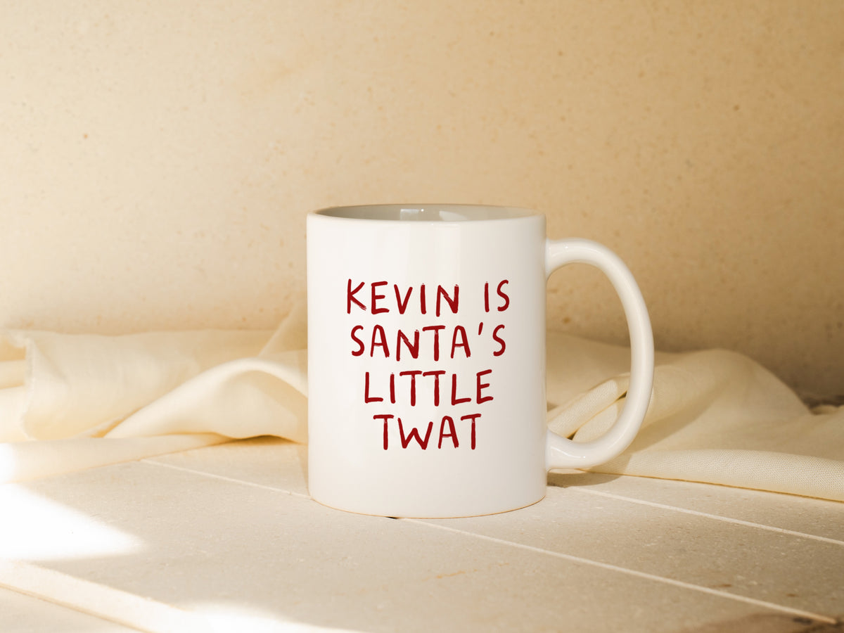 Personalised Christmas Mug | Santa's Little Twat