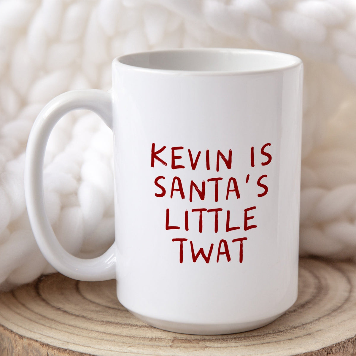 Personalised Christmas Mug | Santa's Little Twat