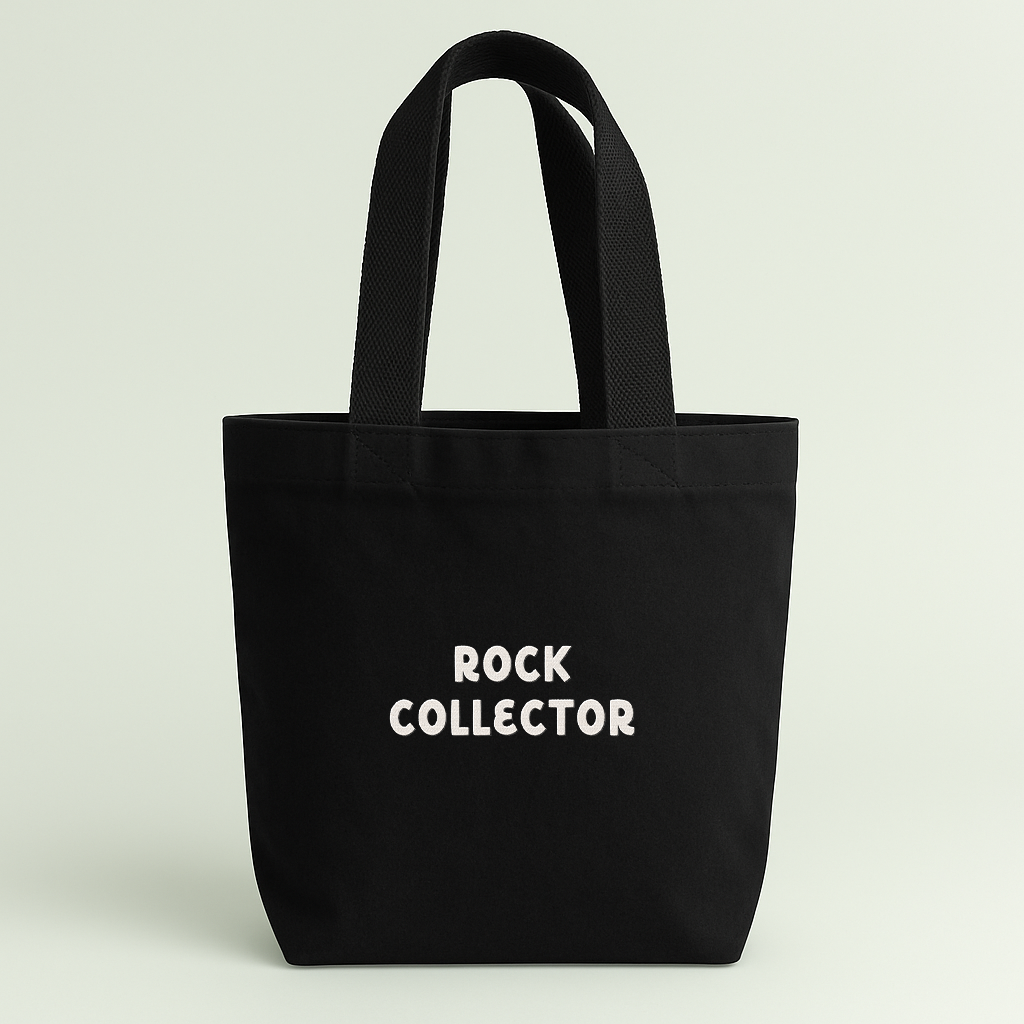 Rock Collector | Embroidered Mini Tote Bag