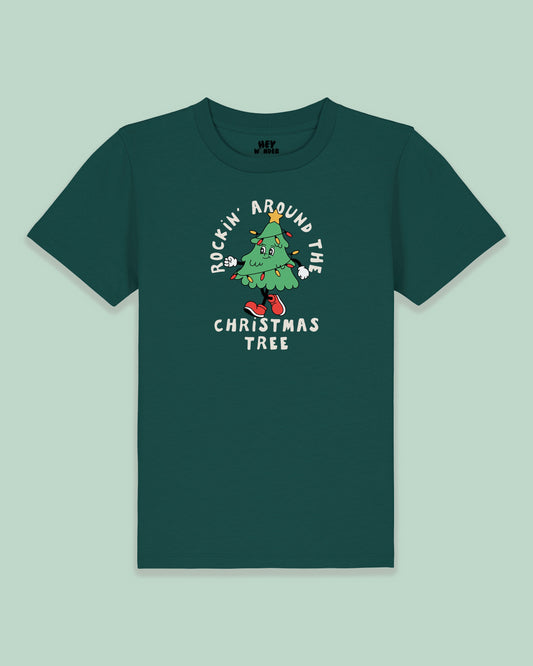 Rockin' Around The Christmas Tree | Kids Christmas T Shirt