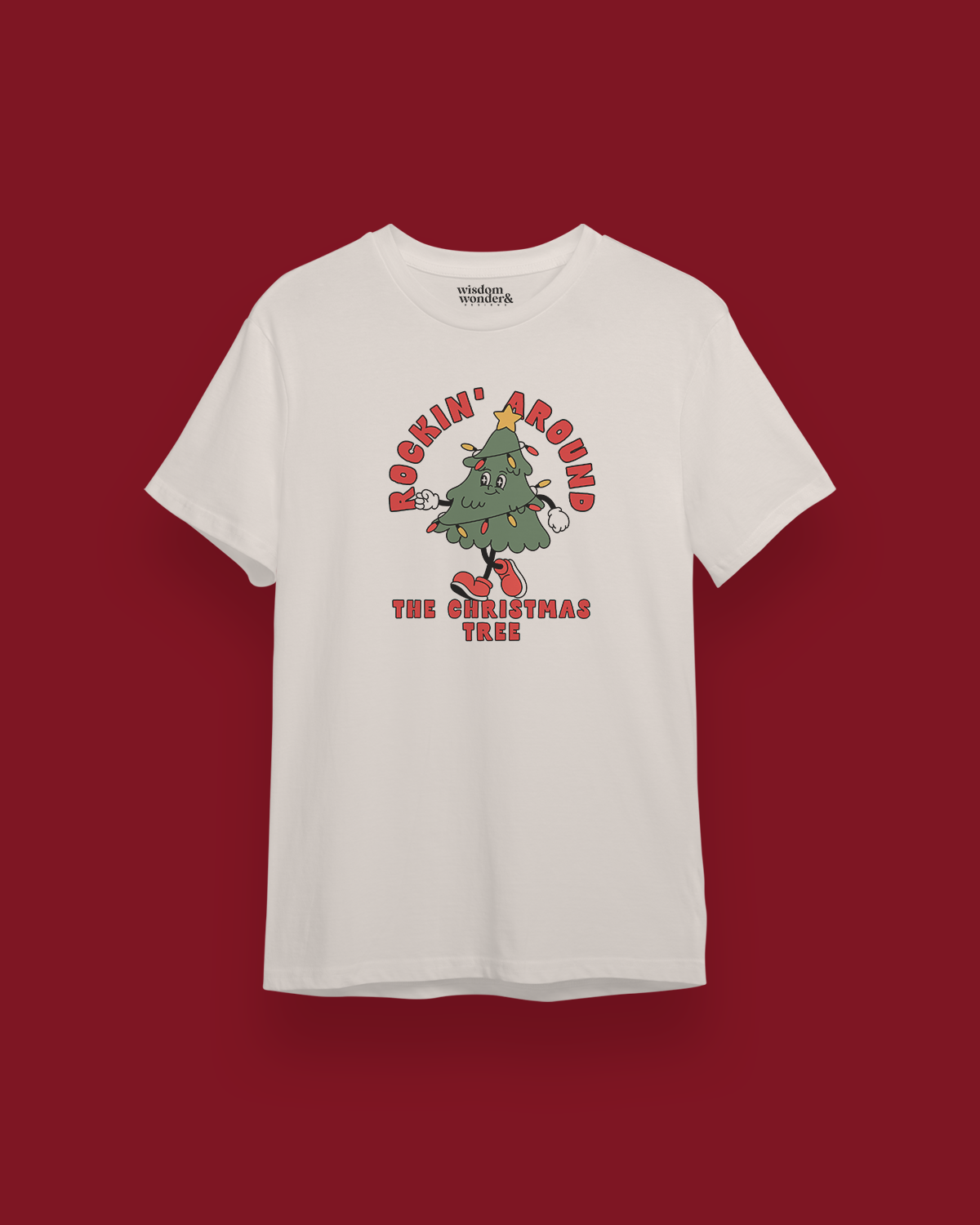 Rockin' Around The Christmas Tree | Organic Unisex T Shirt