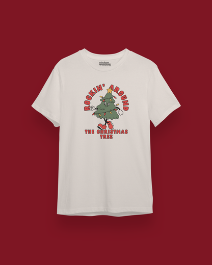 Rockin' Around The Christmas Tree | Organic Unisex T Shirt