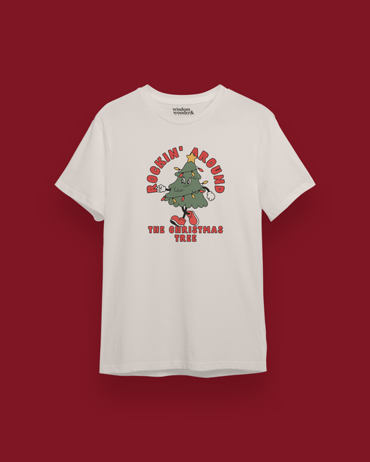 Rockin' Around The Christmas Tree | Organic Unisex T Shirt