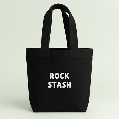 Rock Stash | Embroidered Mini Tote Bag