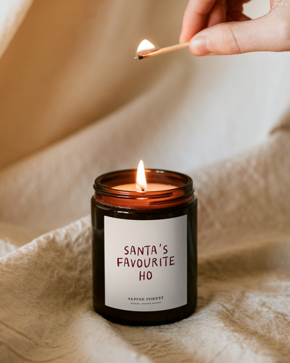Santa's Favourite Ho | Christmas Candle
