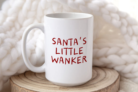 Santa's Little Wanker | Christmas Mug