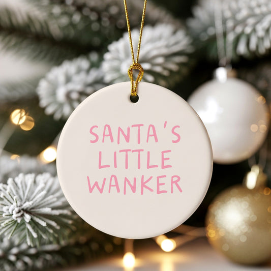 Christmas Bauble | Santa's Little Wanker