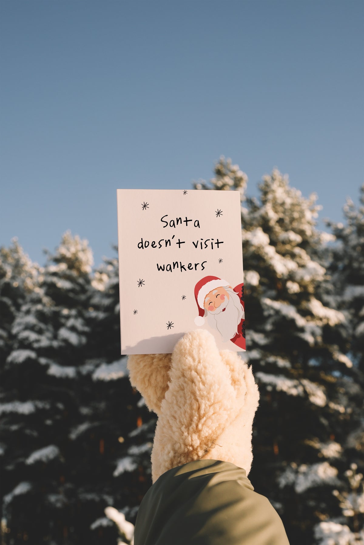 Santa Doesn't Visit Wankers | Christmas Card